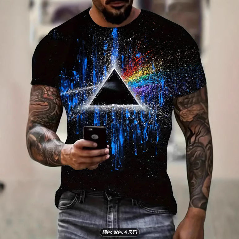 Wholesale Men's Simple Style Skull Short Sleeve Men's T-shirt - front view
