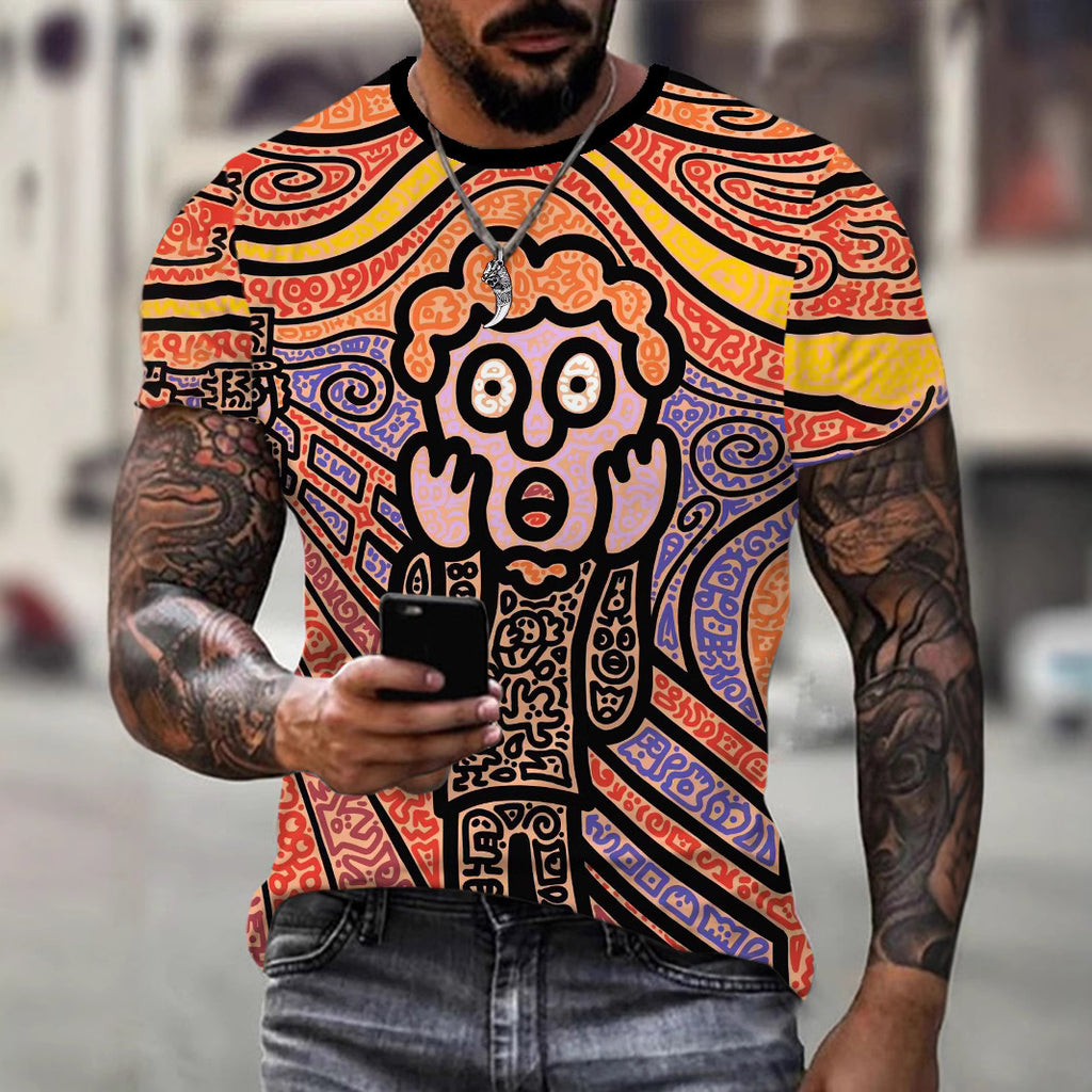 Wholesale Men's Simple Style Cross Skull Short Sleeve Men's T-shirt - view 4