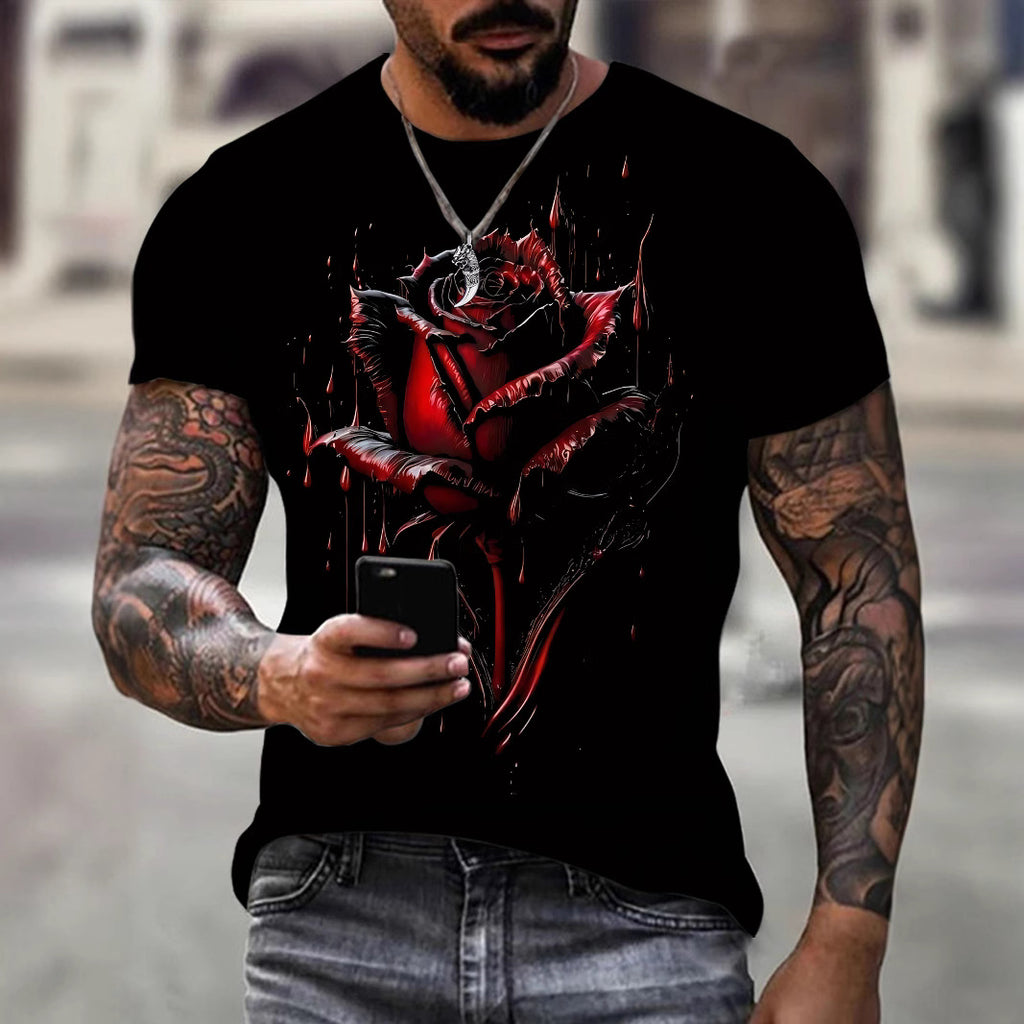 Wholesale Men's Simple Style Animal Short Sleeve Men's T-shirt - view 4