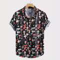 Wholesale Men's Punk Mushroom Short Sleeve Men's T-shirt - front view