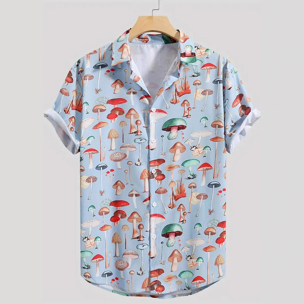 Wholesale Men's Punk Mushroom Short Sleeve Men's T-shirt - view 2