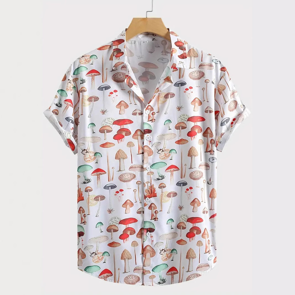 Wholesale Men's Punk Mushroom Short Sleeve Men's T-shirt - view 4