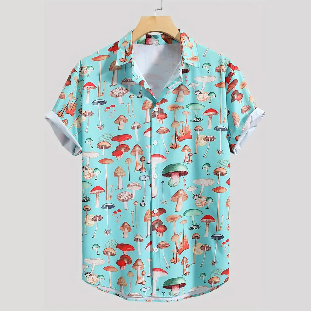 Wholesale Men's Punk Mushroom Short Sleeve Men's T-shirt - view 5