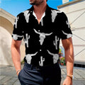 Wholesale Men's Casual Elegant Streetwear Printing Short Sleeve Men's T-shirt - front view
