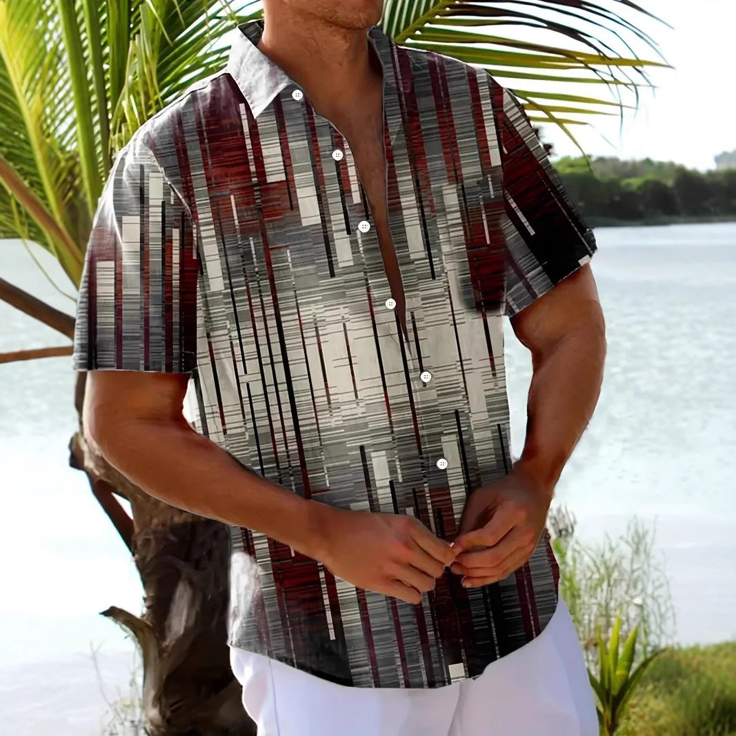 Wholesale Men's Casual Elegant Streetwear Printing Short Sleeve Men's T-shirt - view 2
