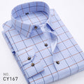 Wholesale Men's Casual Printing Stripe Long Sleeve Men's Shirts - front view