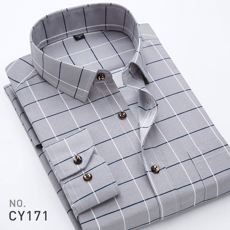 Wholesale Men's Casual Printing Stripe Long Sleeve Men's Shirts - view 2