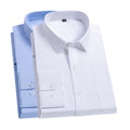 Wholesale Men's Casual Simple Style Streetwear Solid Color Long Sleeve Men's Shirts - front view