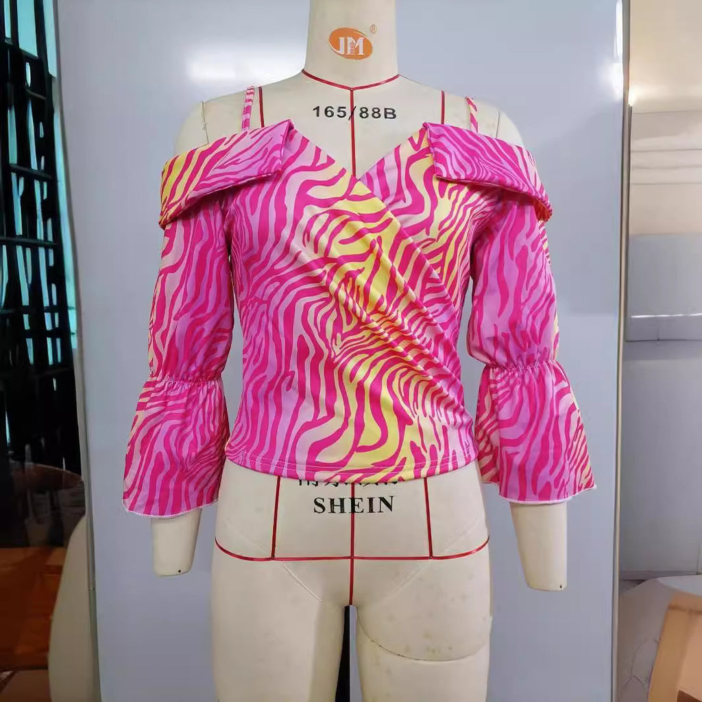 Wholesale Women's Vintage Style Printing Blouses - view 5