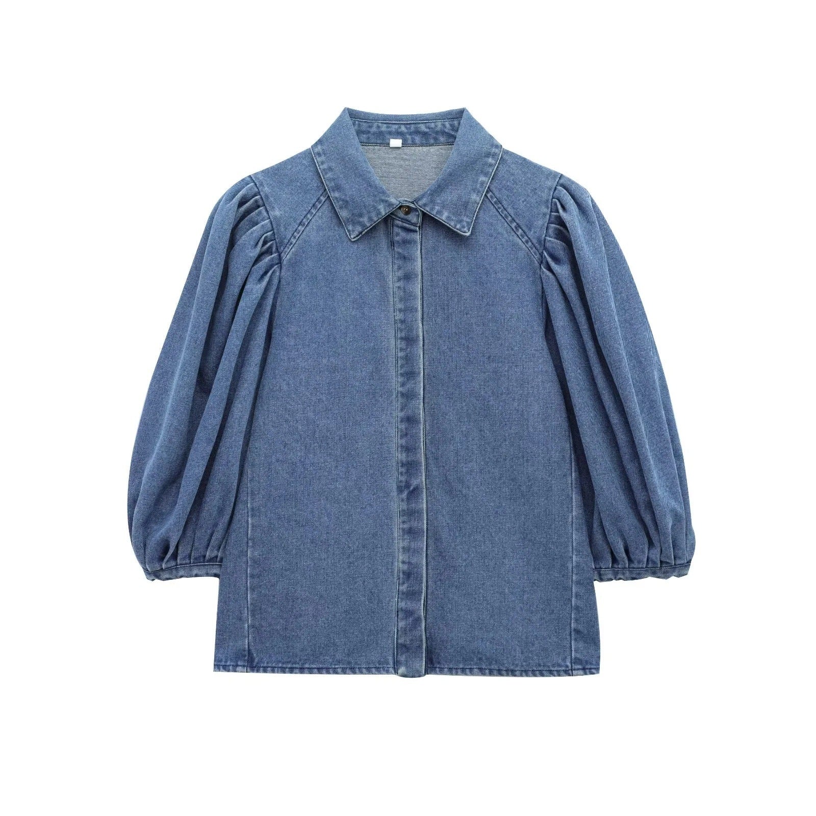 Wholesale Women's Elegant Solid Color Long Sleeve Blouses - view 2