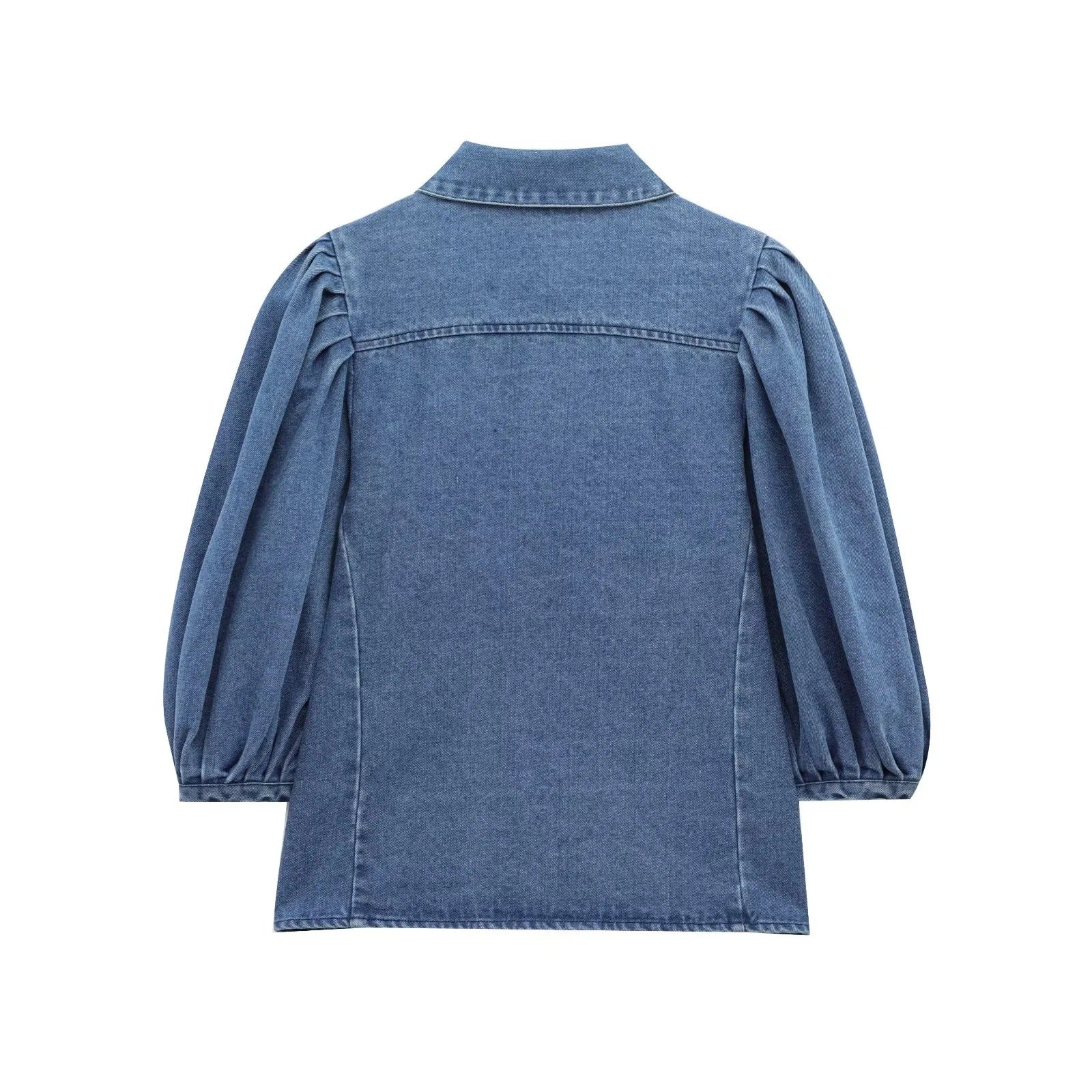 Wholesale Women's Elegant Solid Color Long Sleeve Blouses - view 3