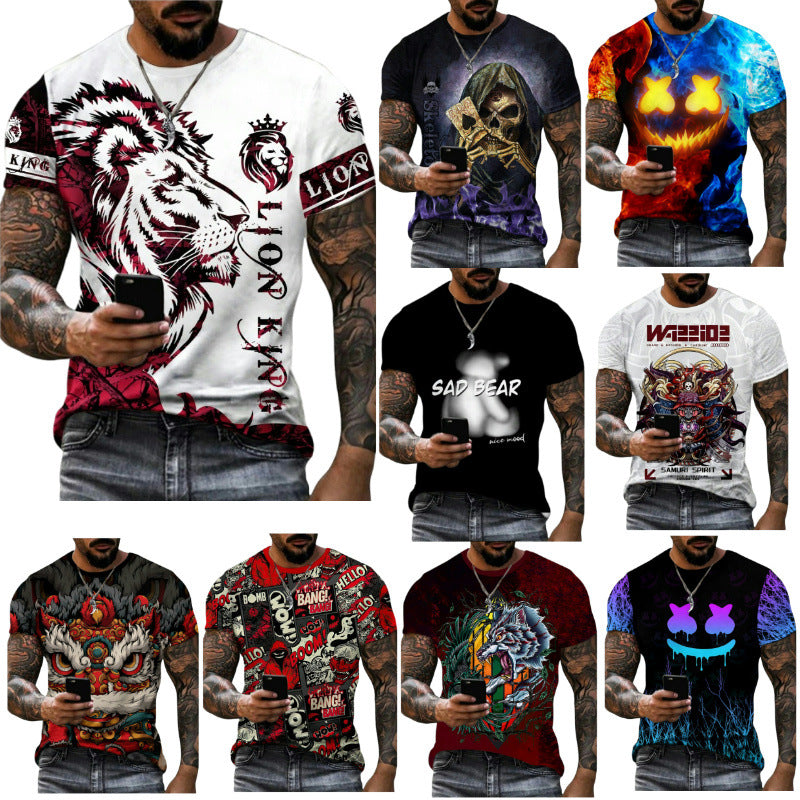 Wholesale Men's Simple Style Letter Short Sleeve Men's T-shirt - front view