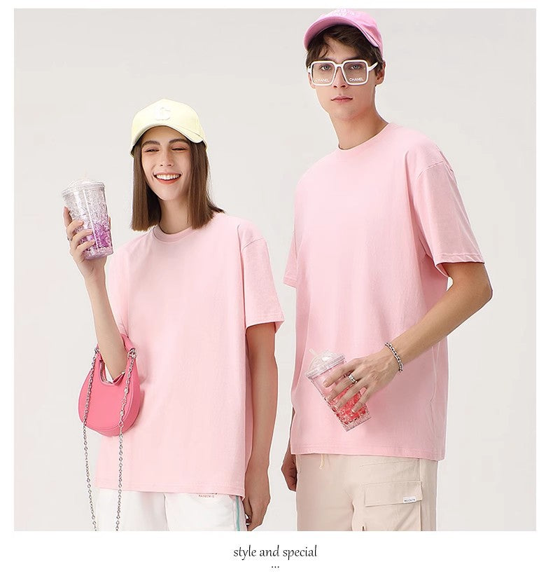 Wholesale Men's Simple Style Streetwear Solid Color Short Sleeve Men's T-shirt - view 2