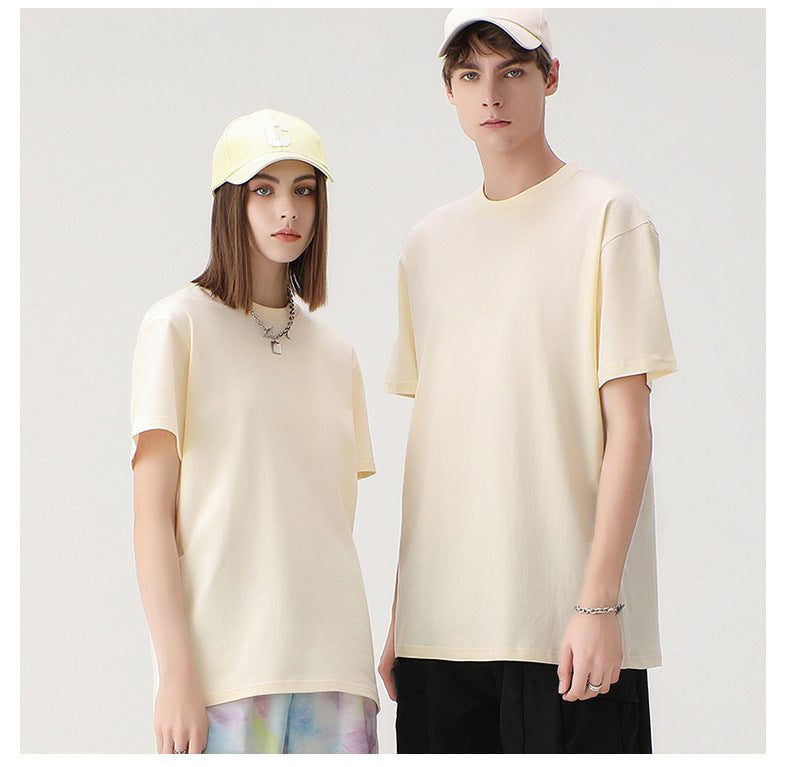 Wholesale Men's Simple Style Streetwear Solid Color Short Sleeve Men's T-shirt - view 5