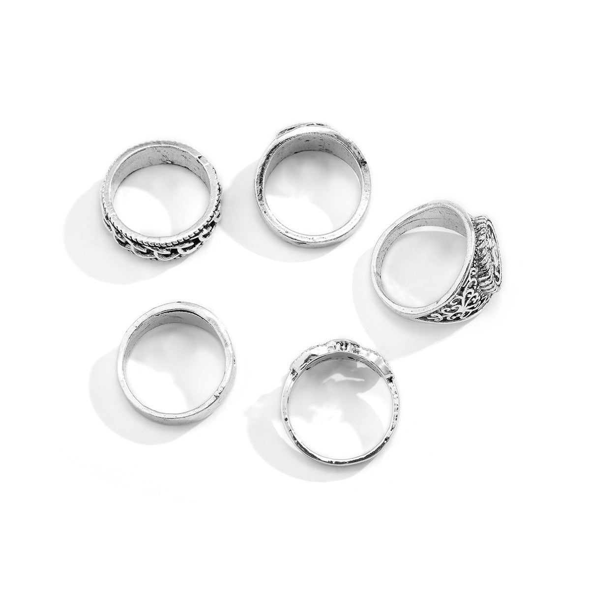 Hip-Hop Retro Animal Alloy Plating Men's Rings Men Ring Sets - view 5