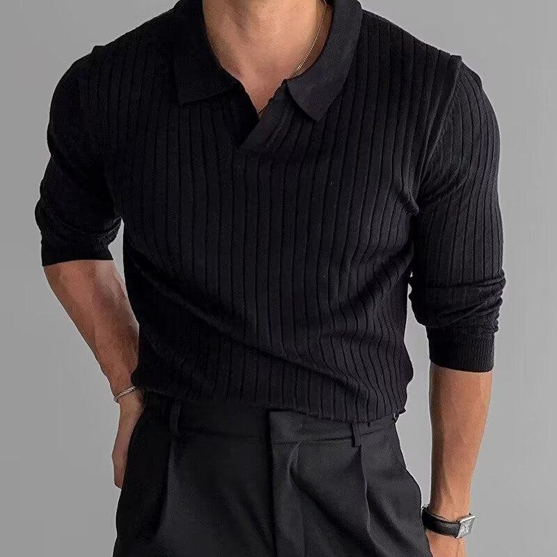 Wholesale Men's Basic Classic Style Solid Color Long Sleeve Men's Shirts - view 3