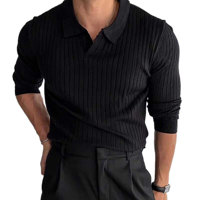 Wholesale Men's Basic Classic Style Solid Color Long Sleeve Men's Shirts - view 4