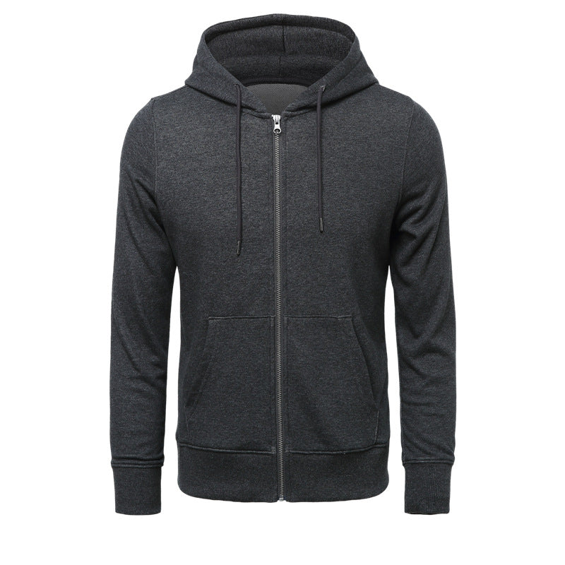 Wholesale Men's Simple Style Classic Style Solid Color Long Sleeve Men's Hoodies - view 2