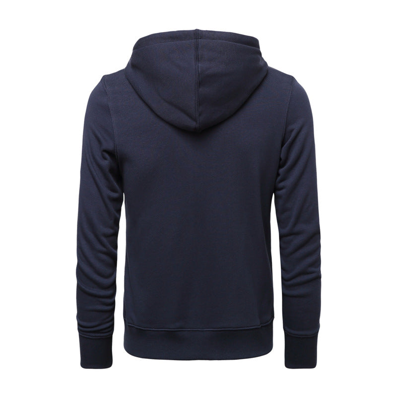 Wholesale Men's Simple Style Classic Style Solid Color Long Sleeve Men's Hoodies - view 4