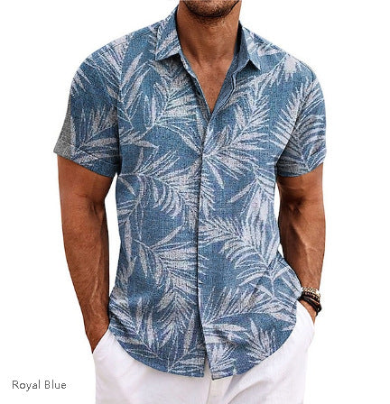 Wholesale Men's Classic Style Printing Short Sleeve Men's Shirts - view 2