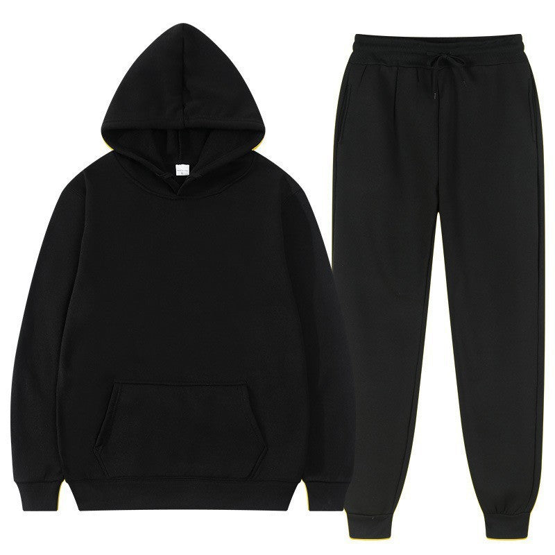 Men's Suit  Foreign Trade Turtleneck Sweater Sports Suit Sweater Suit Fashion Fleece Men's Hoodie - view 3