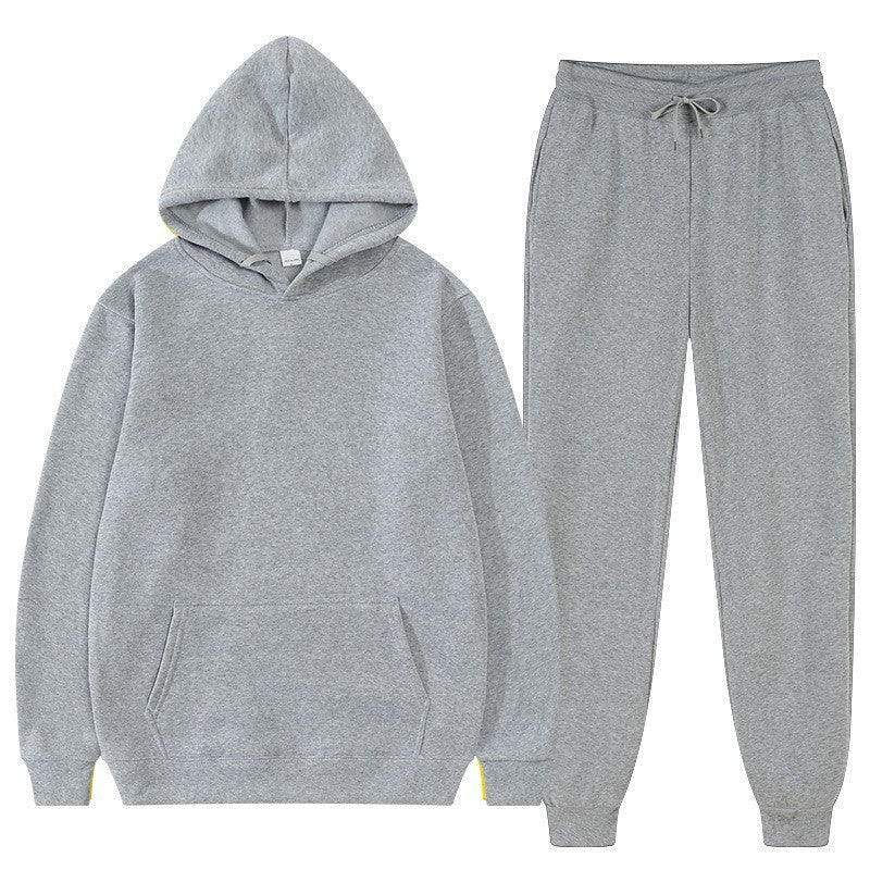 Men's Suit  Foreign Trade Turtleneck Sweater Sports Suit Sweater Suit Fashion Fleece Men's Hoodie - view 5