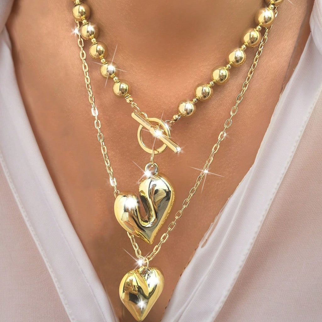 Love Pendant Necklace Bow Women's Necklace   Exaggerated Necklace - view 2