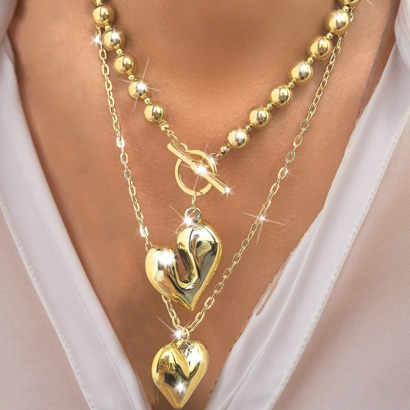 Love Pendant Necklace Bow Women's Necklace   Exaggerated Necklace - view 2