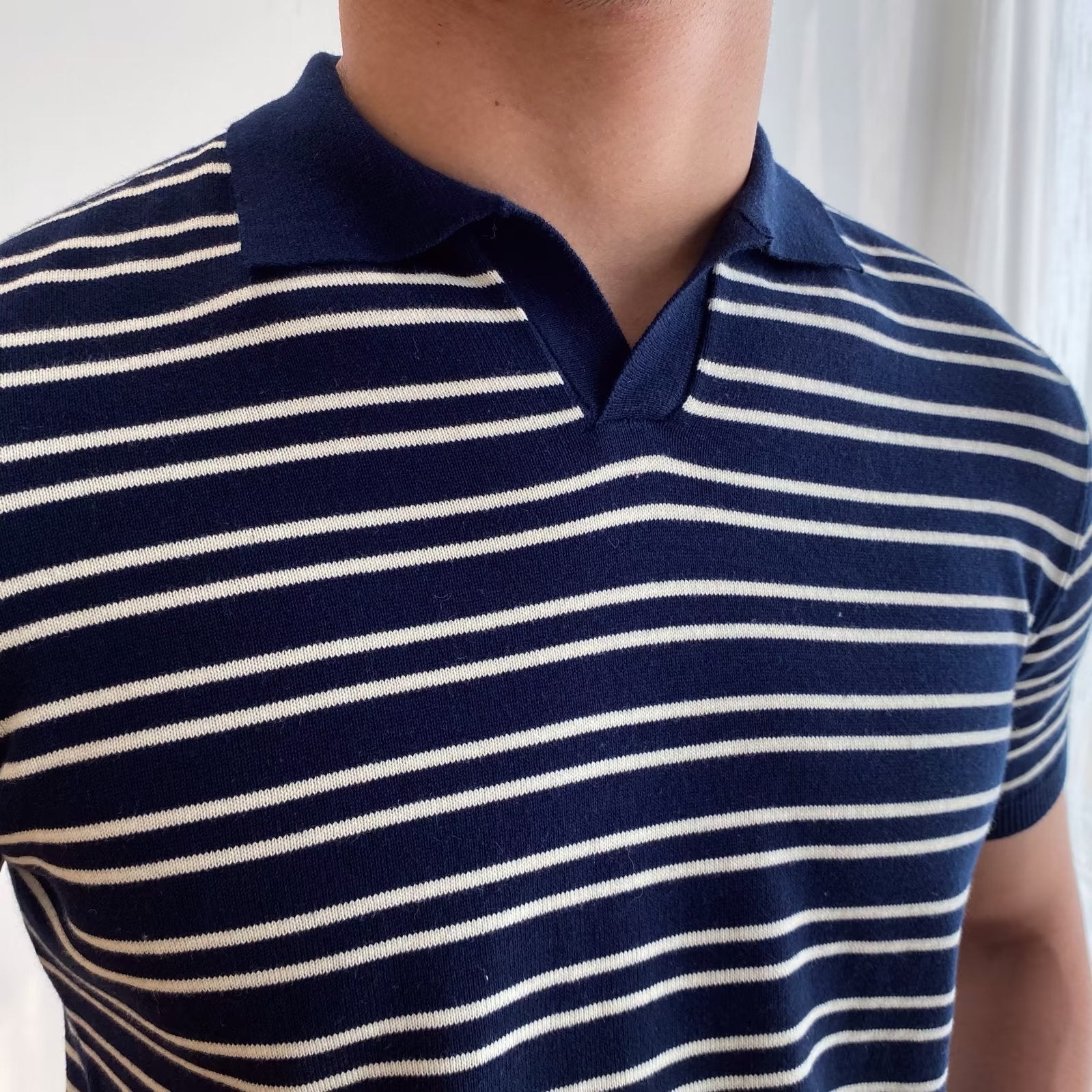 Wholesale Men's Polyester Classic Style Stripe Short Sleeve Men's T-shirt - view 5