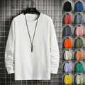 Wholesale Men's Polyester Casual Classic Style Streetwear Solid Color Long Sleeve Men's Hoodies - front view