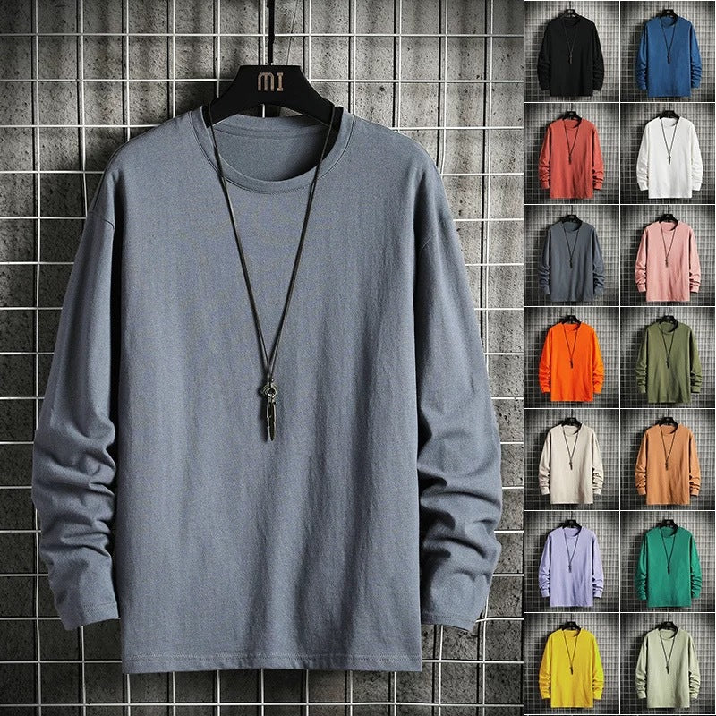Wholesale Men's Polyester Casual Classic Style Streetwear Solid Color Long Sleeve Men's Hoodies - view 2