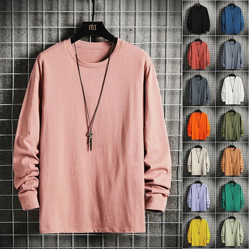 Wholesale Men's Polyester Casual Classic Style Streetwear Solid Color Long Sleeve Men's Hoodies - view 3