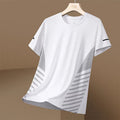 Wholesale Men's Polyester Basic Simple Style Solid Color Short Sleeve Men's T-shirt - front view