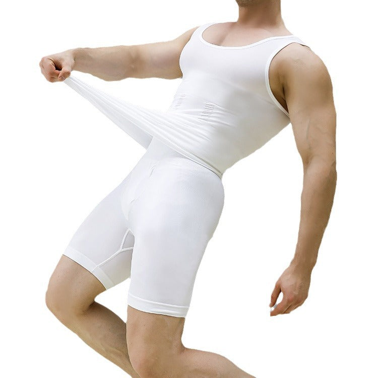 Wholesale Men's Polyester Casual Simple Style Solid Color Sleeveless Men's Shirts - view 3
