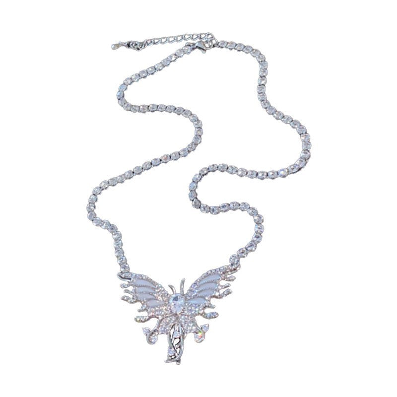Zircon Pearl Drop Necklace High-grade Light Luxury Elegant Long Sweater Chain Dress Versatile New Necklace Necklace Necklace - view 5