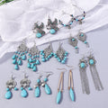 Bohemian Earrings  Style Turquoise Vintage Earrings Suit Bohemian Earrings - front view