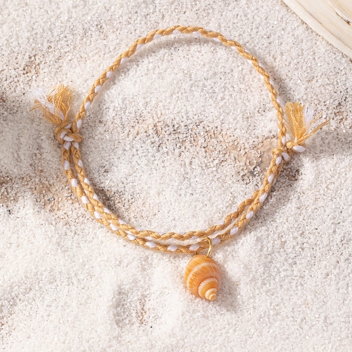 Qingdao  Fashion Jewelry Color Rope Anklet Summer Holiday Beach Turquoise Starfish Shell Decorative Anklet - view 4