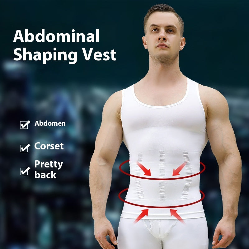 Wholesale Men's Polyester Casual Simple Style Solid Color Sleeveless Men's Shirts - front view