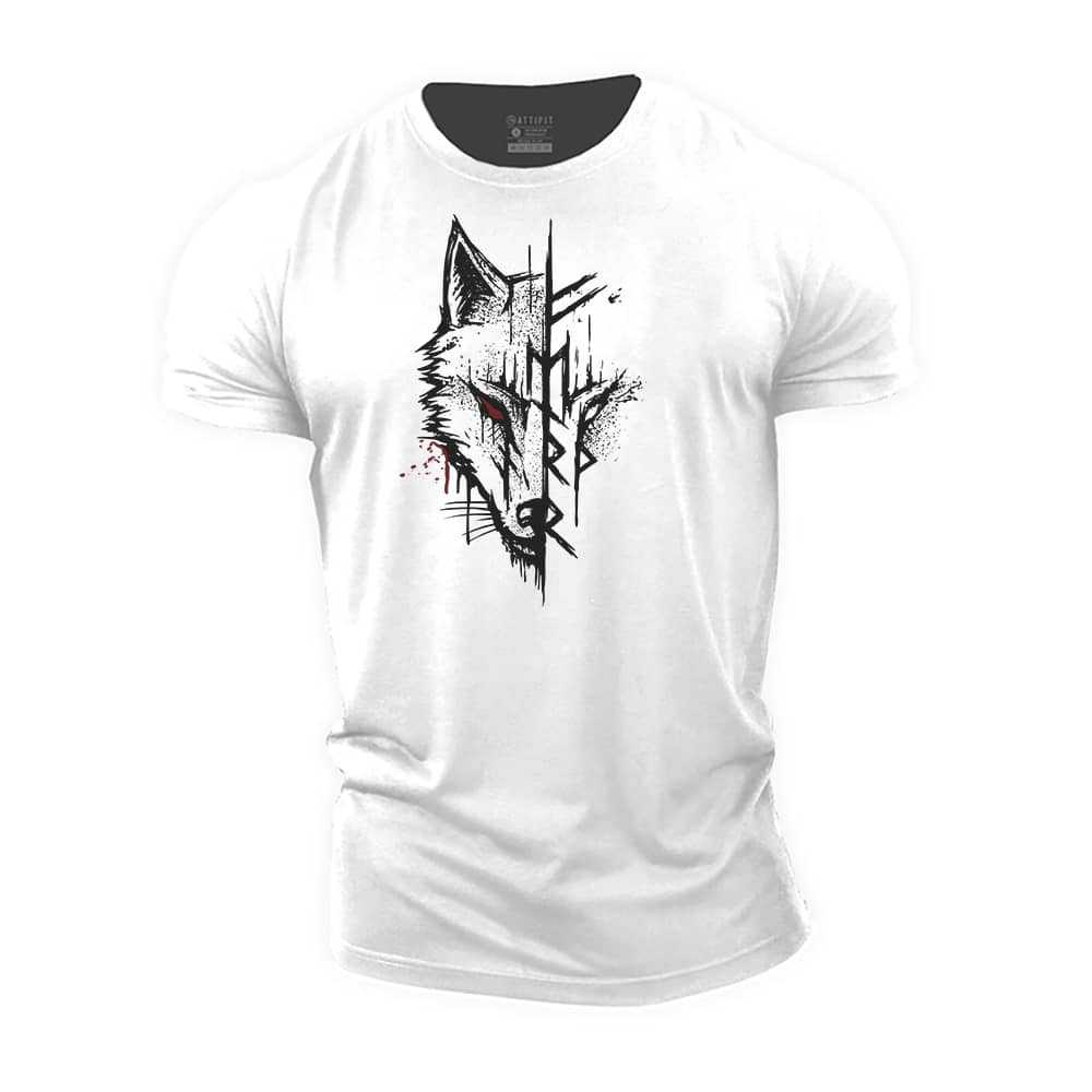 Summer 3D Digital Print Men T-Shirt Tattoo Crewneck Fitness - front view
