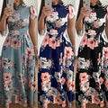 Fall/Winter  Casual Printed Strap Dress Women's Dress - front view