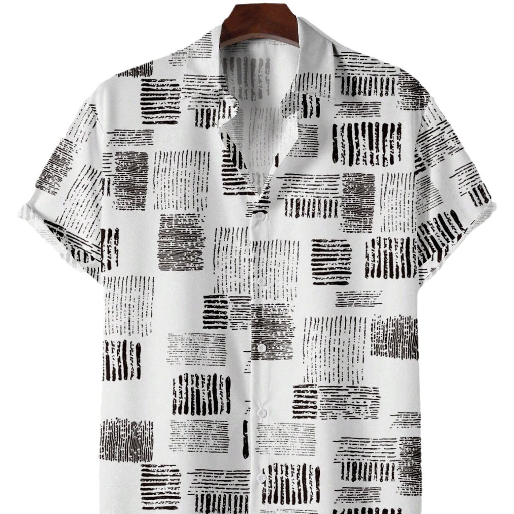 3D Digital Printing Men's Shirt Casual Hawaii     Designed - view 3