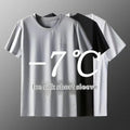 Wholesale Men's Polyester Simple Style Solid Color Short Sleeve Men's T-shirt - front view