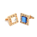 Ornament Popular Hot-Selling Product Square Zircon With Diamond Cufflinks Men's Shirt Cufflinks - front view