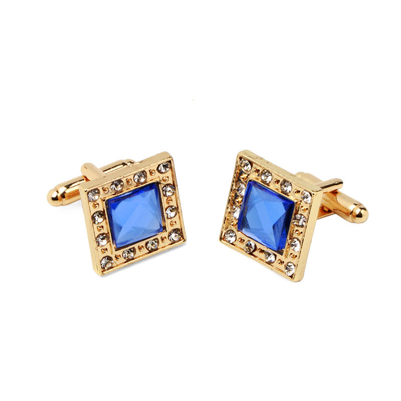 Ornament Popular Hot-Selling Product Square Zircon With Diamond Cufflinks Men's Shirt Cufflinks - view 4