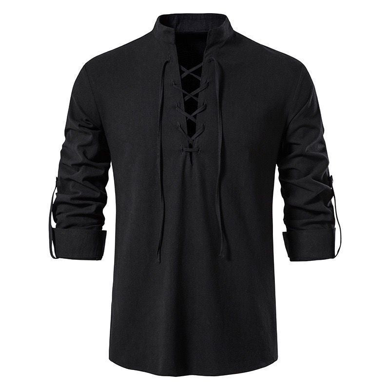 Wholesale Men's Cotton (more Than 30%) Simple Style Classic Style Solid Color Long Sleeve Men's Shirts - view 3