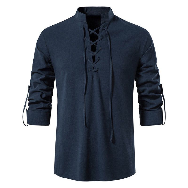 Wholesale Men's Cotton (more Than 30%) Simple Style Classic Style Solid Color Long Sleeve Men's Shirts - view 5