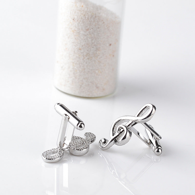Popular Ornament Music Symbol Cufflinks Fashion French Musical Note Cufflinks Cufflink Men's Shirt Accessories - view 3