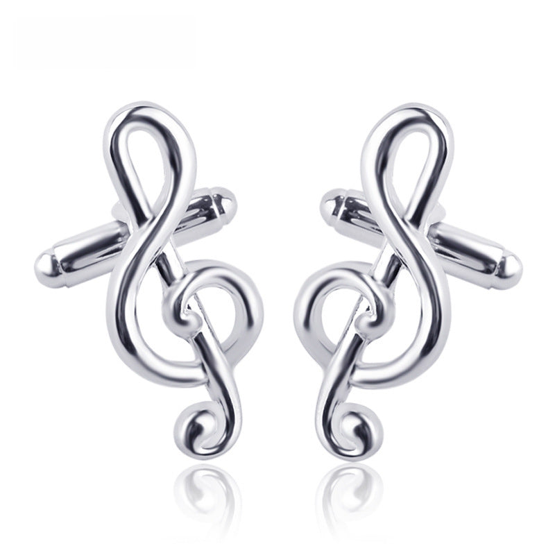 Popular Ornament Music Symbol Cufflinks Fashion French Musical Note Cufflinks Cufflink Men's Shirt Accessories - view 4