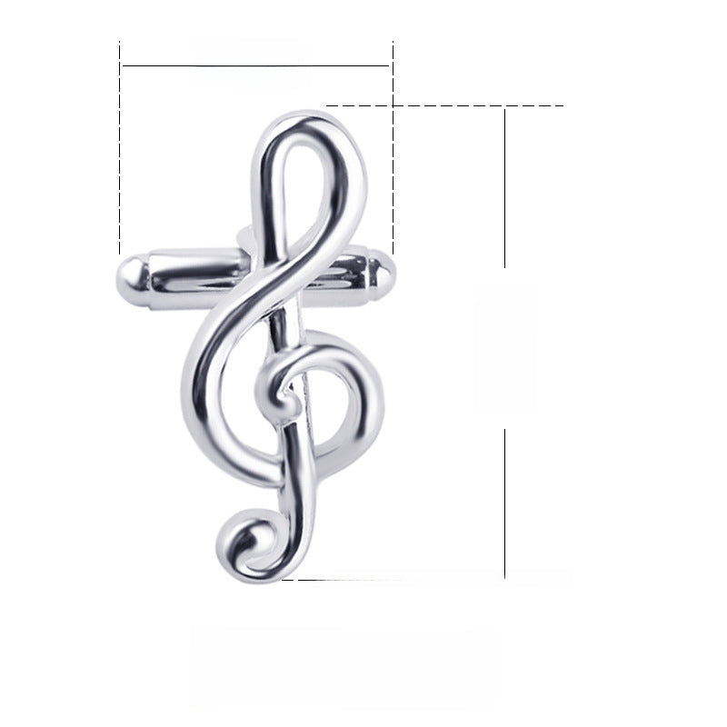 Popular Ornament Music Symbol Cufflinks Fashion French Musical Note Cufflinks Cufflink Men's Shirt Accessories - view 5