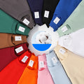Wholesale Men's Cotton Classic Style Solid Color Short Sleeve Men's T-shirt - front view